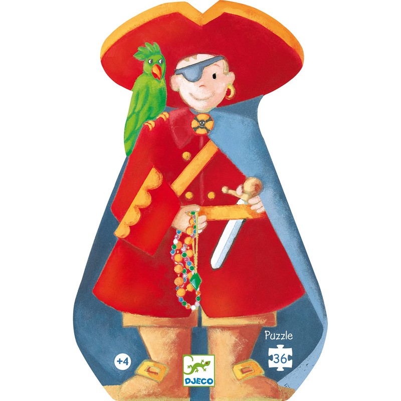 Djeco Silhouette 36 piece Jigsaw Puzzle - The Pirate and