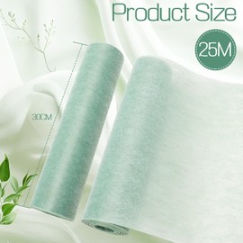 Yuragim Fleece Table Runner Eucalyptus Green, 30 cm x 25 m Green Table Runner Roll Decorative Table Runner Sold by the Metre for Birthdays Weddings Christening Table Decoration Communion Confirmation