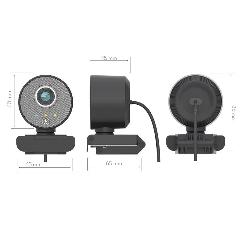 Midland Follow-U Webcam, C1522, Rotating Webcam in Elegant Design for