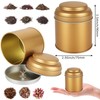 Acrux7 12 Pack Small Tea Tin Canisters with Airtight Lids,