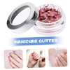 OHPHCALL DIY Nail Glitter Sequins Bottles of Shiny Makeup Decors