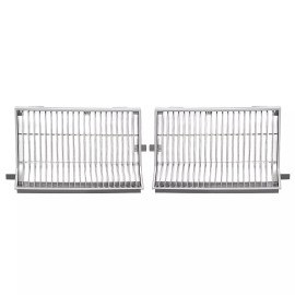 Unbranded Silvery Grille Grill For 1981-86 Oldsmobile Cutlass Chrome 22531190 22531191