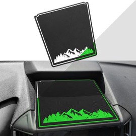 SENSHINE Dashboard Cover Mat for Subaru Forester Accessories 2019-2023 2024 Subaru Crosstrek Impreza 2018-2023 Interior Dash Insert Premium Custom (White Trim, Glow in Dark)(with Pattern)