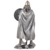 Viking with Axe and Shield, Pewter, Hand Painted in Silver