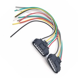 Downhill 2 PCS Car Throttle Body Pigtail Connector, Six-Plug Throttle Position Sensor Connector, Six-Wire TPS Wiring Harness Plug, Replace OEM #90980-11858 (Black)