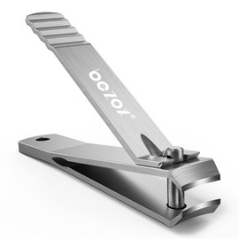 BEZOX Large Jaw Nail Clippers - Professional Curved Nail Clippers Fingernail Toenail Clippers Trimmers - Made with Heavy Duty Stainless Steel, Suitable for Thick Fingernail Toenail Men Women