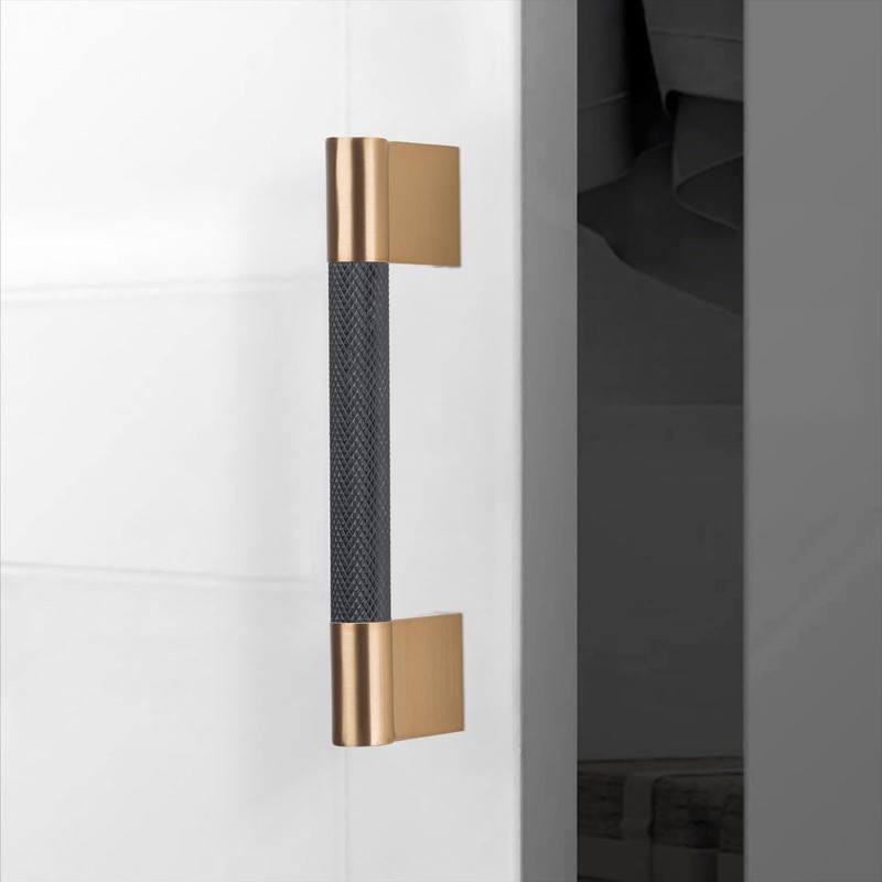 POVEFONK 10 Pack 3-3/4 inch(96mm) Black and Champagne Copper Kitchen