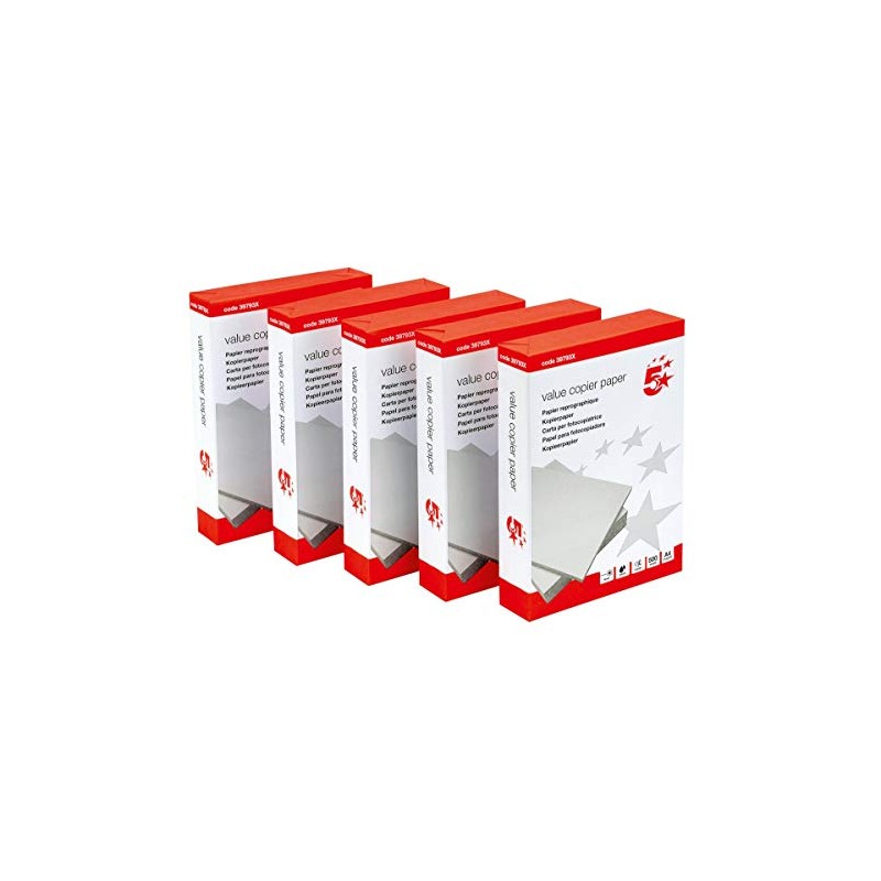 2 x Office Value Copier Paper Multifunctional Ream-Wrapped 75gsm A4