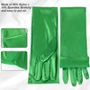 Long Satin Gloves Green, 1920s Opera Bridal Dance Gloves for