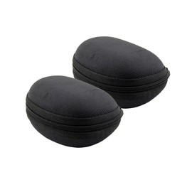 LIFKOME 3pcs Eva Folding Glasses Organizer for Foldable Glasses Compact and Storage Box for Sunglasses and Water-resistant Design for Handbags and Backpacks Black