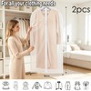 2PCS 60x140cm Garment Bags, Dust Proof Dress Clothes Storage Covers