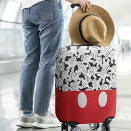 dicilly Mouse Hands gesture Luggage Cover Fashion Suitcase Cover Baggage Covers Fit 25-28 Inch Luggage (Go Travel)