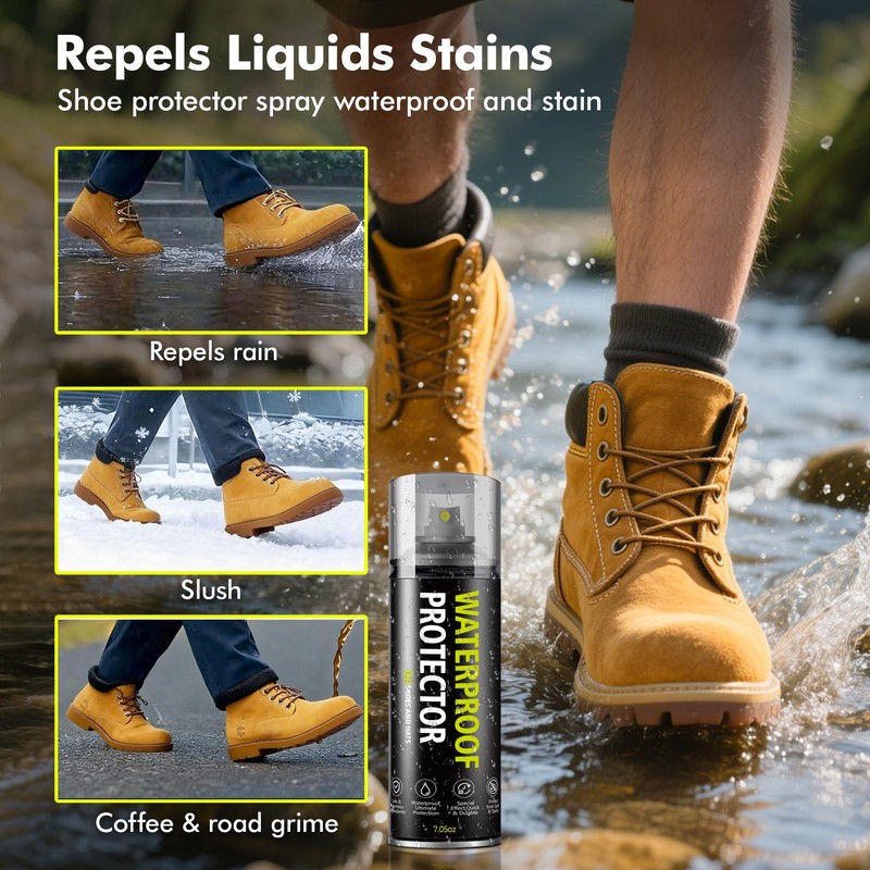 MOYAMUTU Shoe Protector Spray: Rain Stain Dirt Waterproof Shoe Spray,