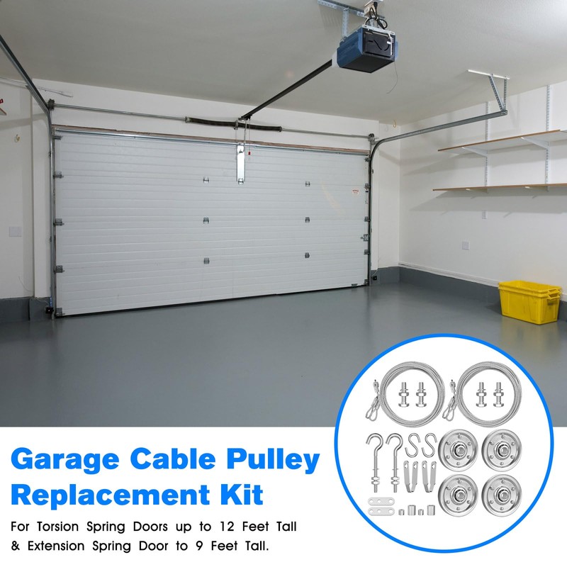 Garage Door Cable Replacement Kit Garage Door Cable Pulley Kit