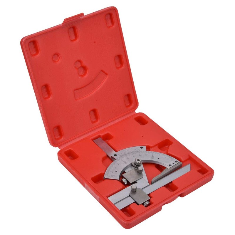 Universal Carbon Steel Vernier Bevel Protractor 0-320° Exactness Angle Measuring