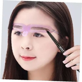 2147 여성 메이크업 눈썹 그리기 모양 잡기 플라스틱 가이드 템플릿 화장 보조 도구 Women’s Makeup Eyebrow Shaping Plastic Guide Template Beauty Auxiliary Tool [8 Types of Eyebrow Guides]