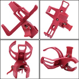 VGEBY Jaula de la Botella de Agua, Soporte de la Botella de PVC Soporte de Estante de la Botella de Bicicleta para Bicicleta de montaña Bicicleta de Carretera(Rojo) Porta Botella Para Bicicleta Niño