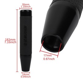 Unbranded 18CM BLACK Universal Mugen Aluminum+Leath