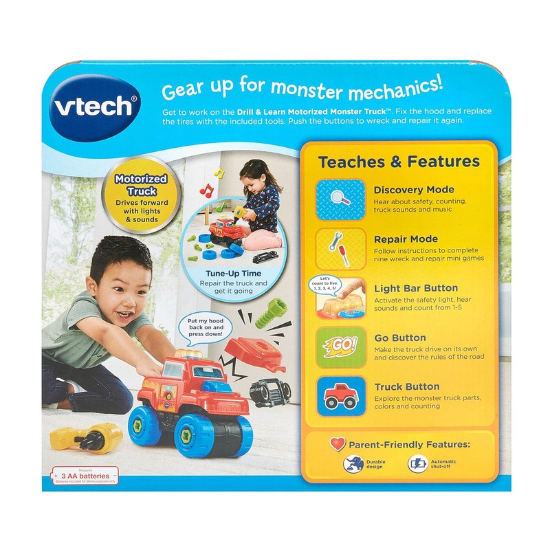 VTech Drill and Learn Motorized Monster Truck with Repair Tools