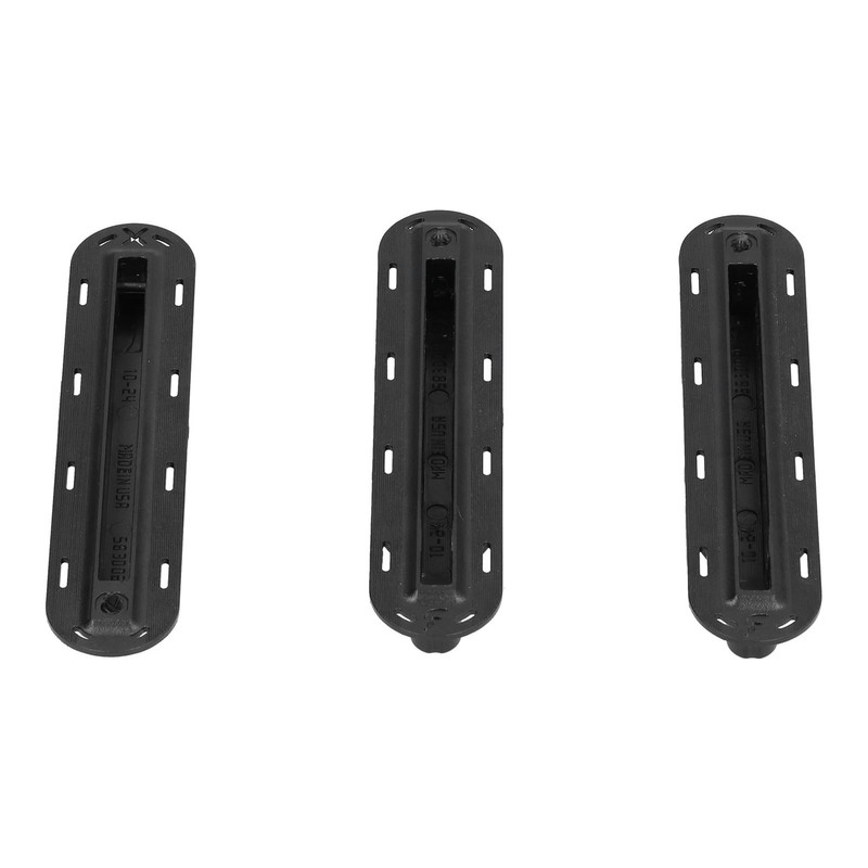 3Pcs/set Surfboard Rudder Groove Plastic Finned Box Plug Fin Plug