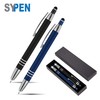 SyPen Luxury Pen Gift Set, 2 Rubberized Metal Ballpoint Pens