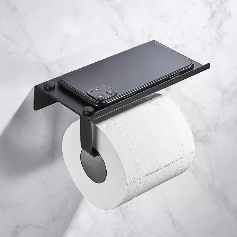 MARZSEFLO Porta-rollo De Rollos Sanitarios Acero Inoxidable C Repisa