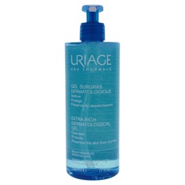 URIAGE Extra Rich Dermatological Gel 17 fl.oz. | Fresh and Extra Gentle Cleansing Gel for Face and Body that Leaves Skin Soft, Moisturized and Comfortable | Preserves the Skin from Dryness