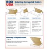 BOX USA BML732 Literature Mailers, 7" x 3 5/8" x