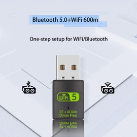 WLAN Stick for PC - WLAN USB Stick for PC 5 GHz / 2.4 GHz USB WLAN Stick Bluetooth Adapter for PC USB WLAN Stick for PC Compatible with Windows Plug Play