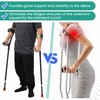 Geiserailie 2 Pcs Forearm Crutches for Adults, Folding Forearm Crutches