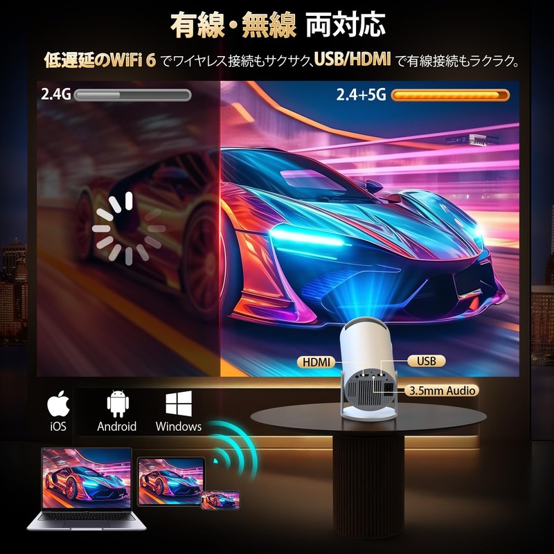 YOWHICK Projector, Home Use, 2026 Latest Evolution, Android TV, 270°