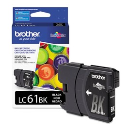 Brother LC61BK Black Original Ink Standard Yield (450 Yield)