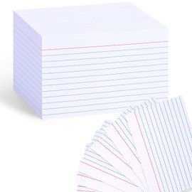 HEYPLACE 1000PCS Index Cards, Lined Flash Cards Ruled Index Cards Flashcards Notecards Study Cards Note Cards 3" x 5" for Studying White