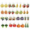 Vegetable And Fruit Dangle Earrings Collection Pickled Cucumber Corn Apple