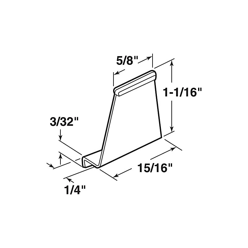 Prime-Line PL 7756 Lift Spline Channel Pull Tab, 15/16 In.