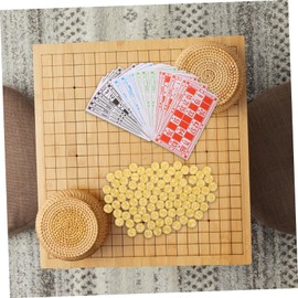 ORFOFE 1 Set Interactive Wooden Bingo Chess Game for Family Parties Complete Bingo Board Game Set for Adults and for Social Gatherings and Math Learning