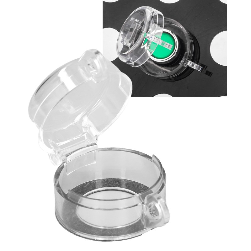 30mm Button Protector, Emergency Stop Switch, BS‑02 Transparent Dustproof Round