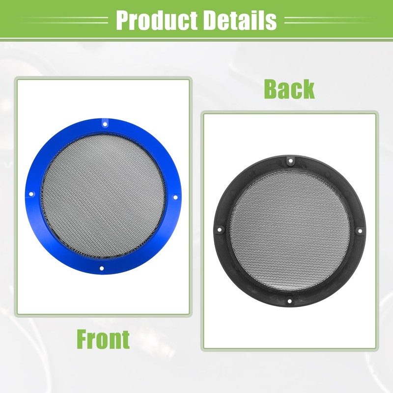 VekAuto Universal 4" 6.5" Car Speaker Mesh Cover Mesh Round