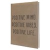 Positive Mind Vibes Life Notebook - Clean Sans-Serif Font, Ideal