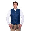 Joseph Elegant Costume Gilet Blue with Elegant Pattern Size 46-66,