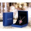 LAVUMO Heart Necklace for Women 925 Sterling Silver Love Cubic