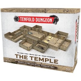 Gale Force Nine Tenfold Dungeon: The Temple - Modular Roleplaying Terrain Set & 5e RPG Adventure (GF9TFD04)