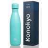 Konokyo Botellas de agua de acero inoxidable aisladas de 17