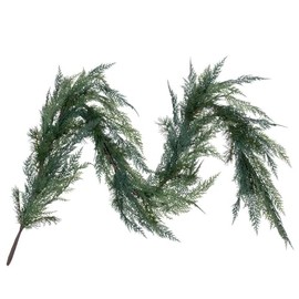Vickerman 762226-72" x 6" Mixed Long Cedar Pine Garland (LF240372) Traditional Green Christmas Garland