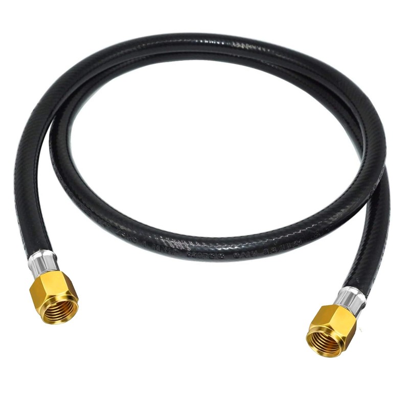 MCAMPAS Propane Hose Extension, 3/8 Inch RV Quick Connect, Gas