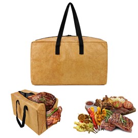 BBQ Blanket for Resting Meat, Insulated Brisket Blanket Meat Resting Bag for Smoking, Smoker BBQ Resting Blanket with Wide Mouth for Large Brisket/Beef, Cold and Heat Insulation Bag for Food (18 in)