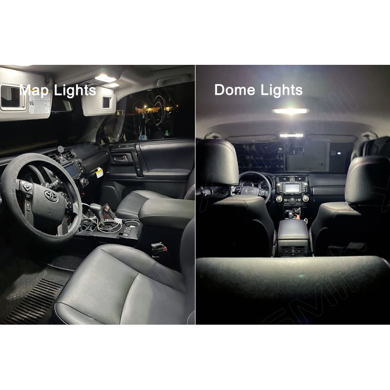 Xpismii 8 Piece 6000K White FJ Cruiser LED Interior Light