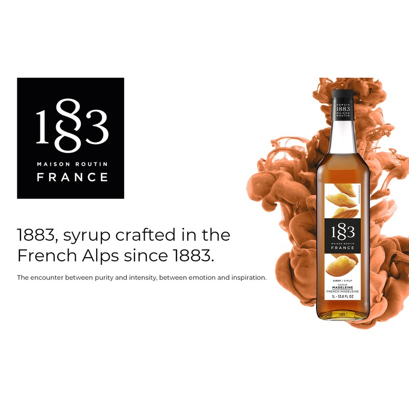 1883 French Madeleine Syrup for Drinks – Premium Flavoring Syrup