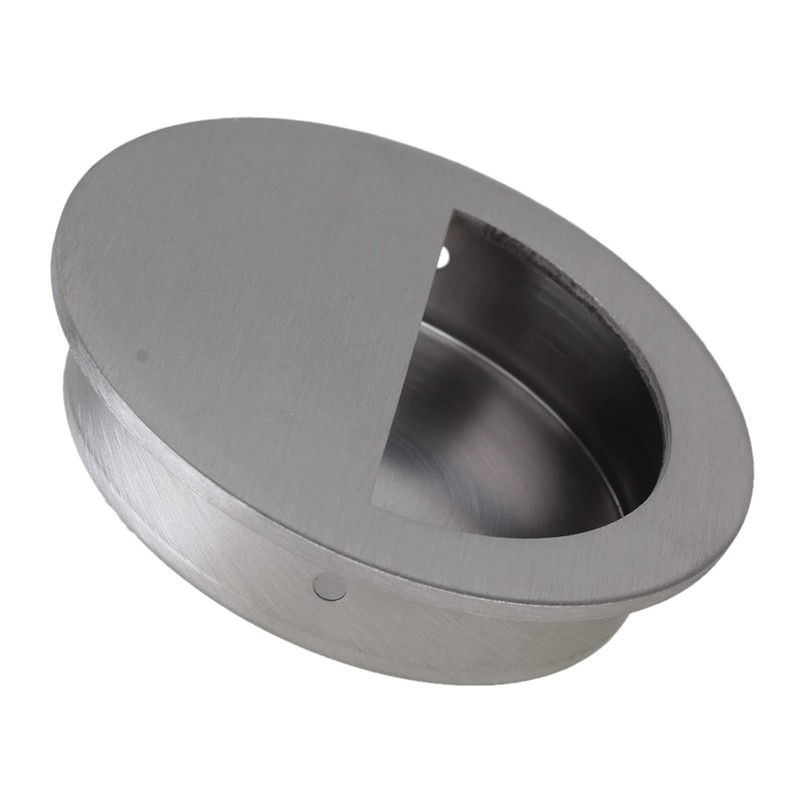 logyues 7x1.5cm Stainless Steel Hidden Concealed Recessed Pull Handles Round