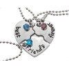 Emezddo Pack of 3 Best Friends Necklaces, Alloy Friendship Necklace